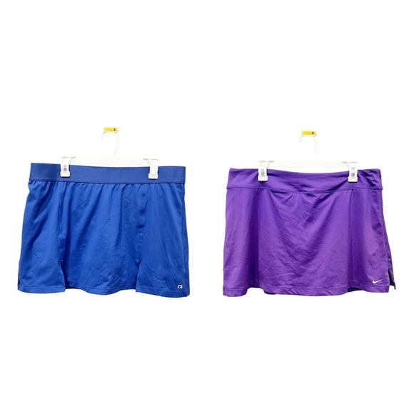 Skort Bundle Women's XL Nike Purple Skort GapFit Blue Skort Athletic Sporty - Picture 1 of 10